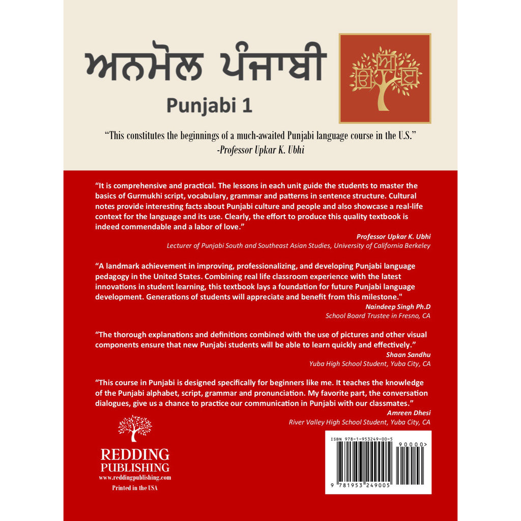 Anmol Punjabi: Punjabi 1 Textbook image 1