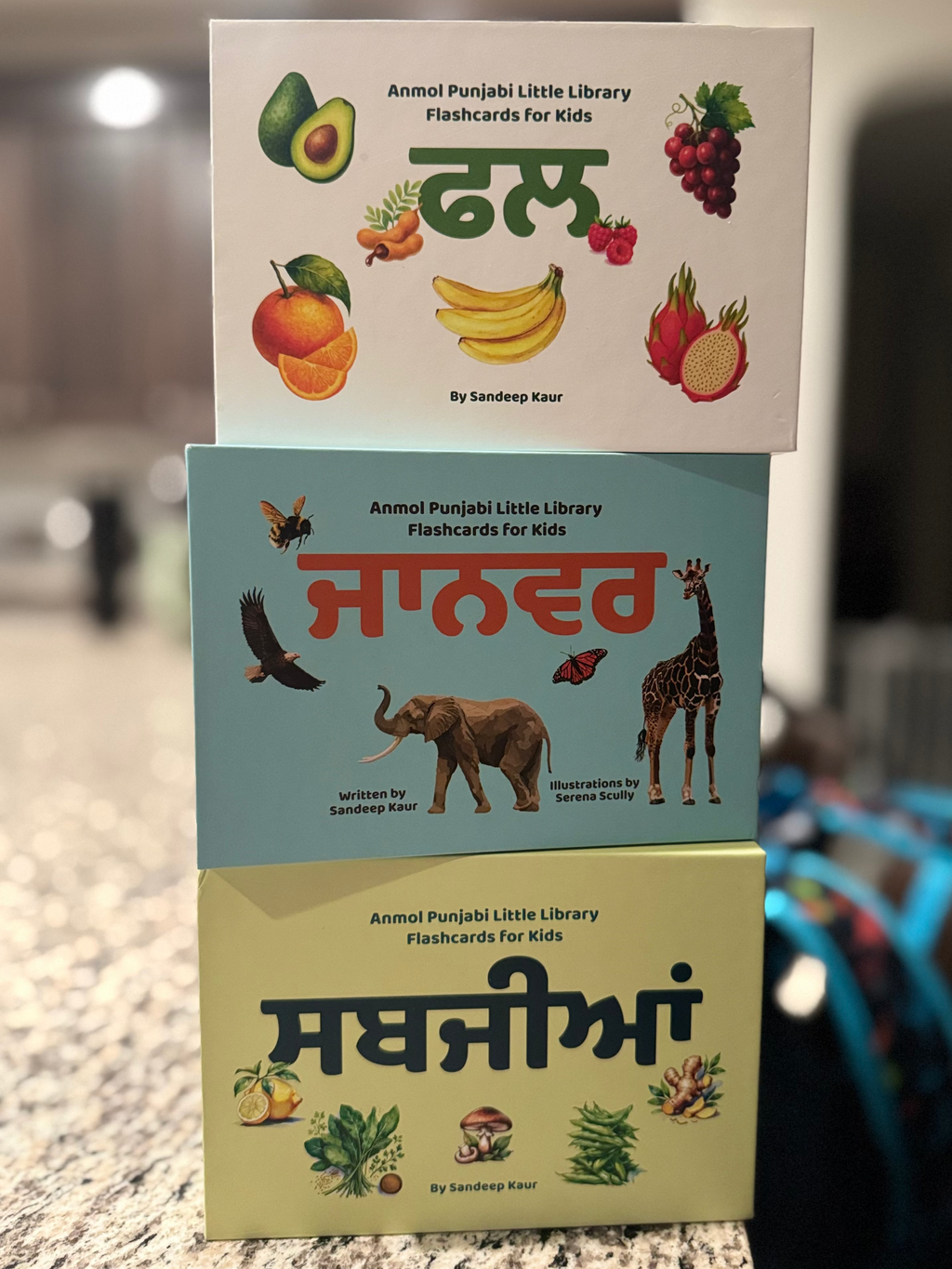 Punjabi Flashcard Bundle | Fal, Sabjiyan & Jaanvar Sets