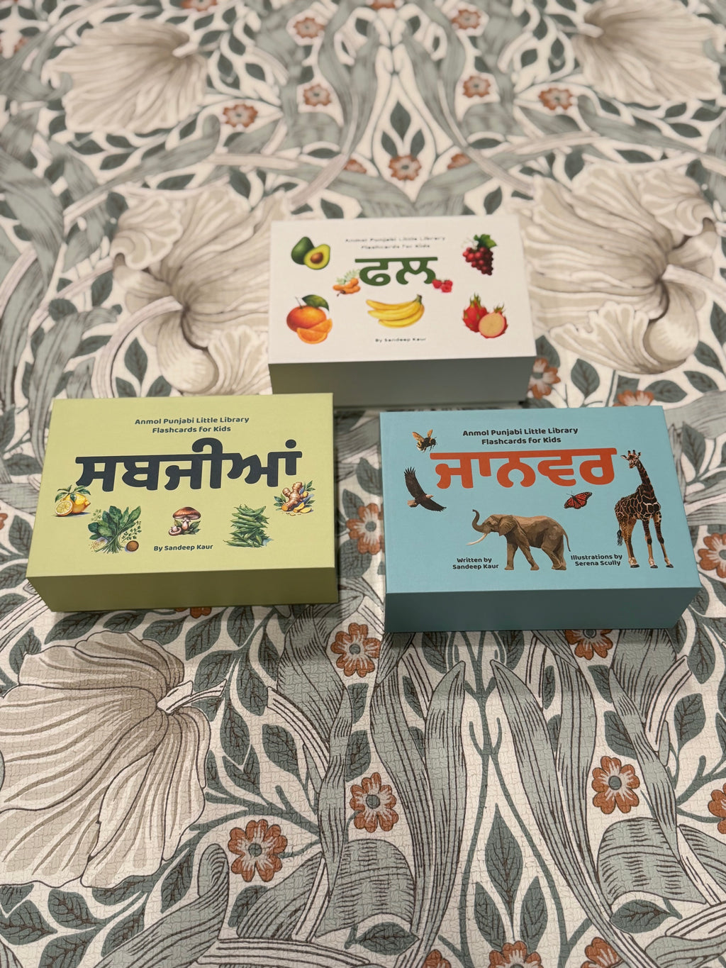 Peynti Akhar Fruits (Fal), Vegetables (Sabjiyan), and Jaanvar (Animals) Flashcards Bundle