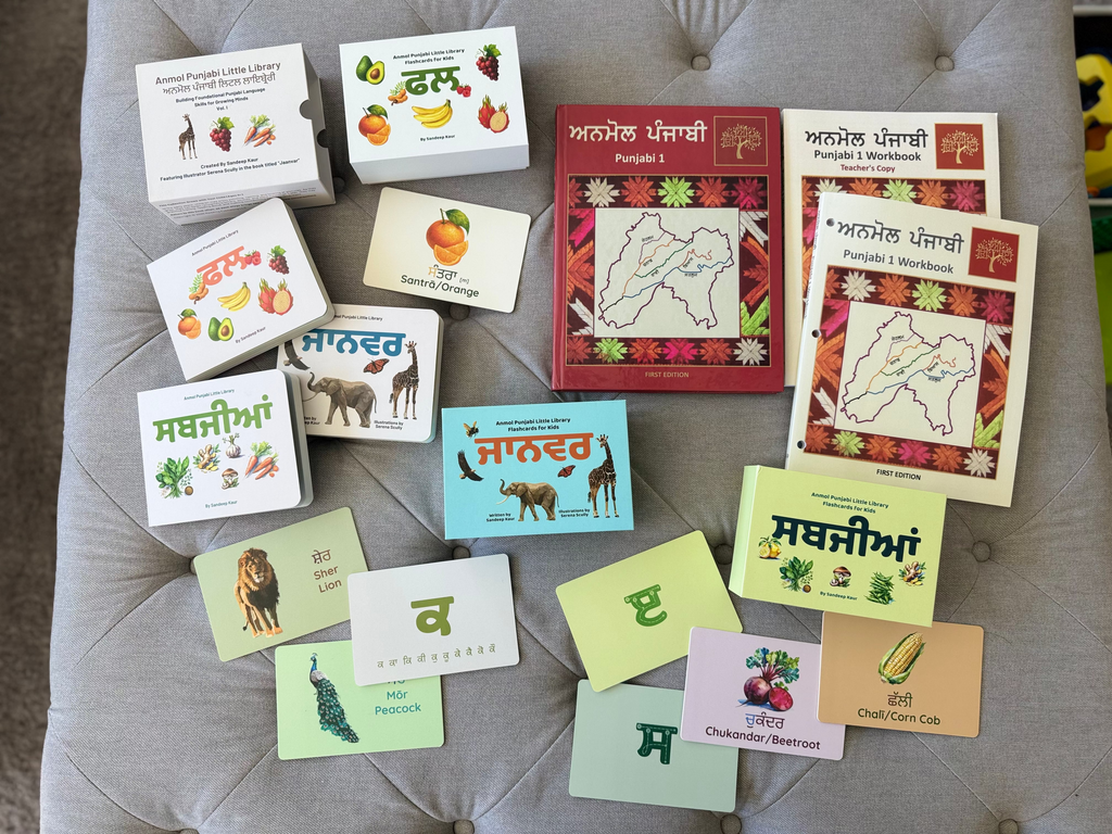 The Everything Bundle | Ultimate Punjabi Learning Package | Textbook, Workbook, Teacher Copy, Flashcards, and Board Books | Learn Gurmukhi, Punjabi Vocabulary, Reading & Writing Practice, Grammar, Culture, and More!