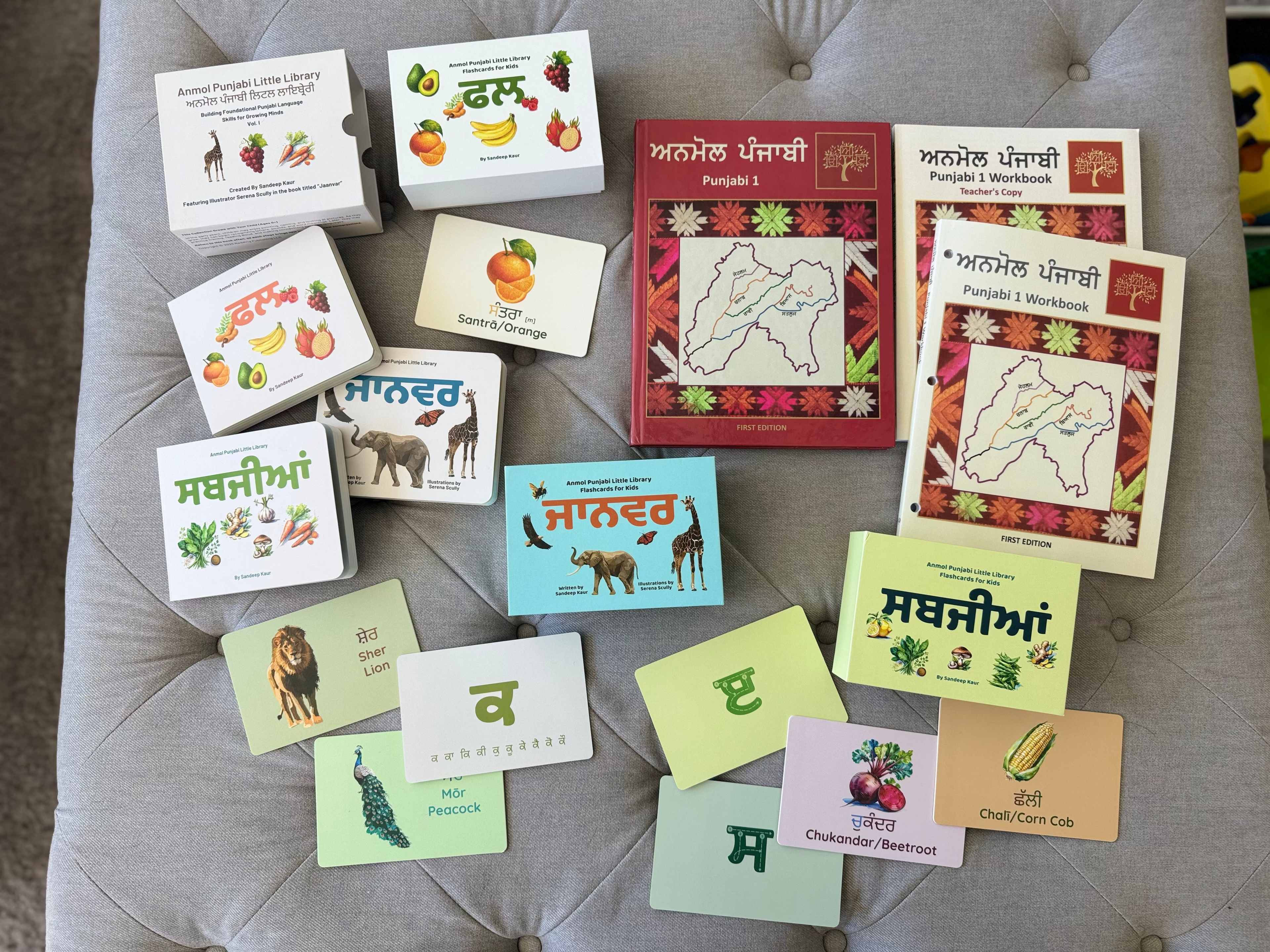 The Everything Bundle | Ultimate Punjabi Learning Package | Textbook, Workbook, Teacher Copy, Flashcards, and Board Books | Learn Gurmukhi, Punjabi Vocabulary, Reading & Writing Practice, Grammar, Culture, and More!