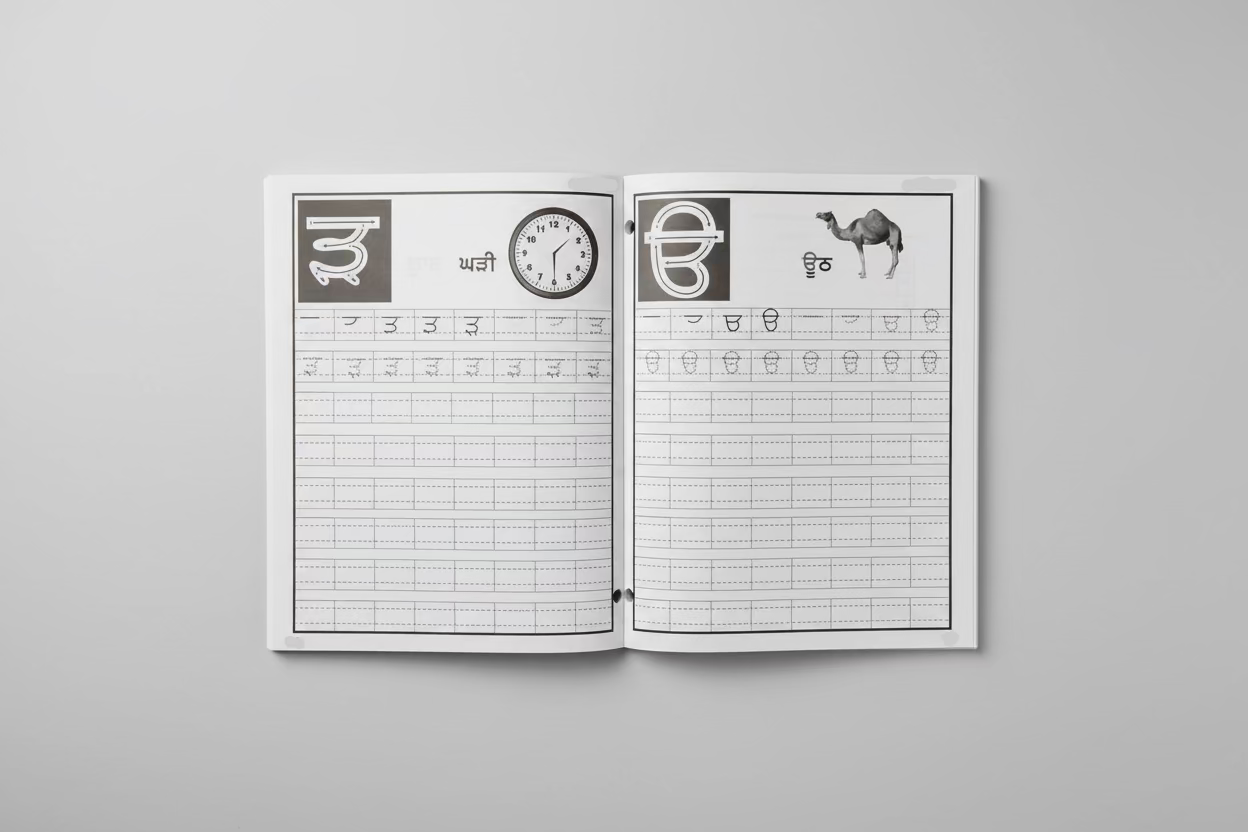 Anmol Punjabi: Punjabi 1 Workbook | Gurmukhi Practice for Beginners